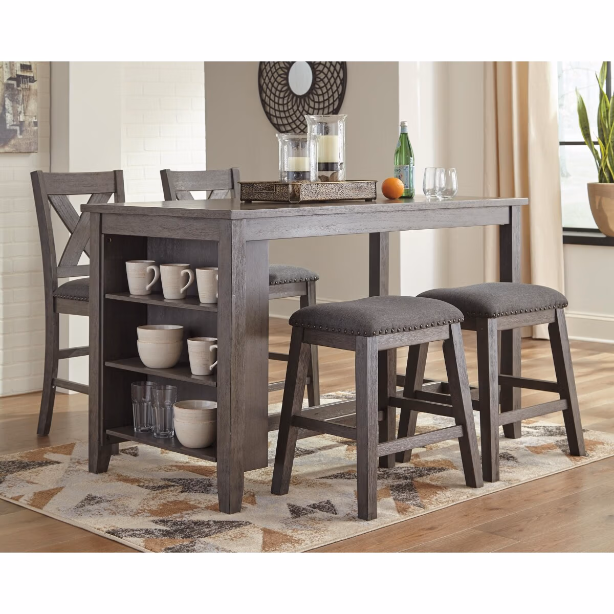 Caitbrook Counter Height Dining Table and 4 Barstools - Image 2