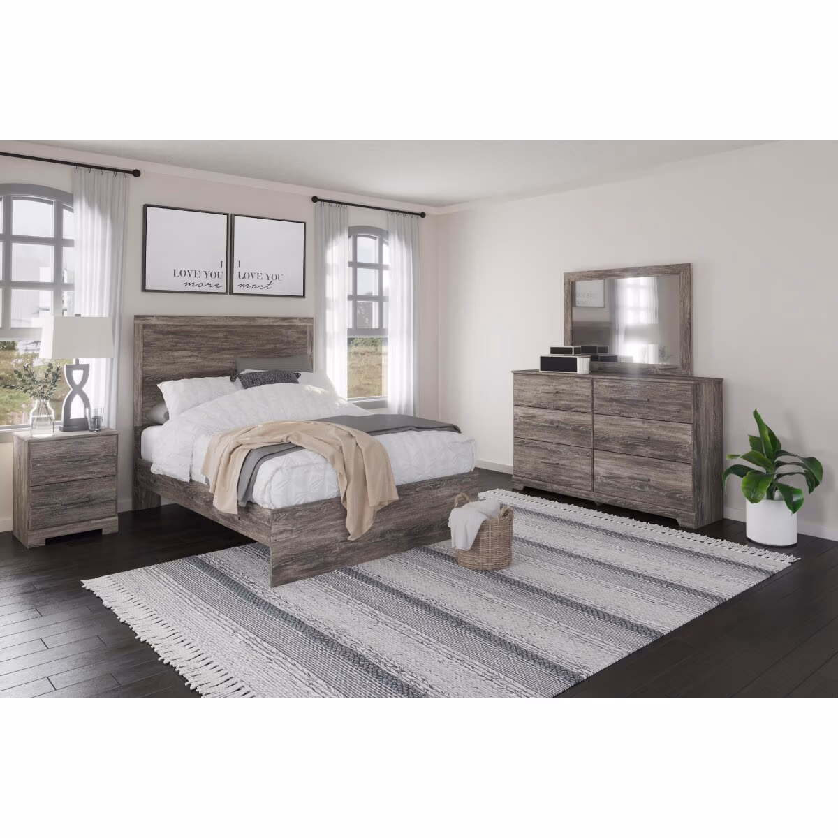 Ralinksi Full Panel Bed, Dresser, Mirror and Nightstand - Image 2