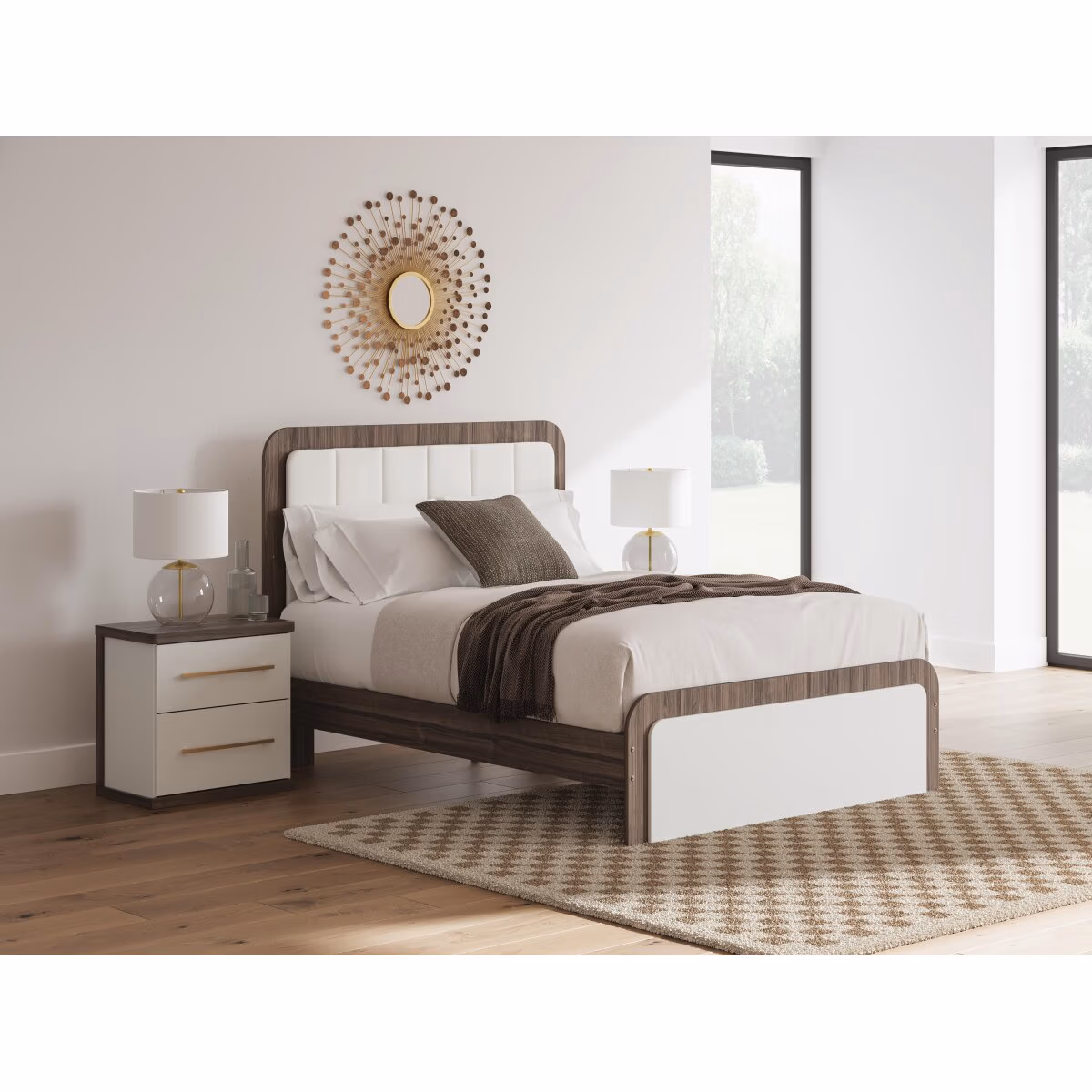 Kendanport Queen Upholstered Bed, Dresser, Mirror and Nightstand - Image 29