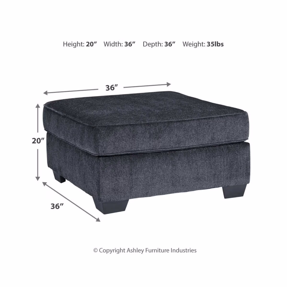 Altari Oversized Accent Ottoman - Image 5