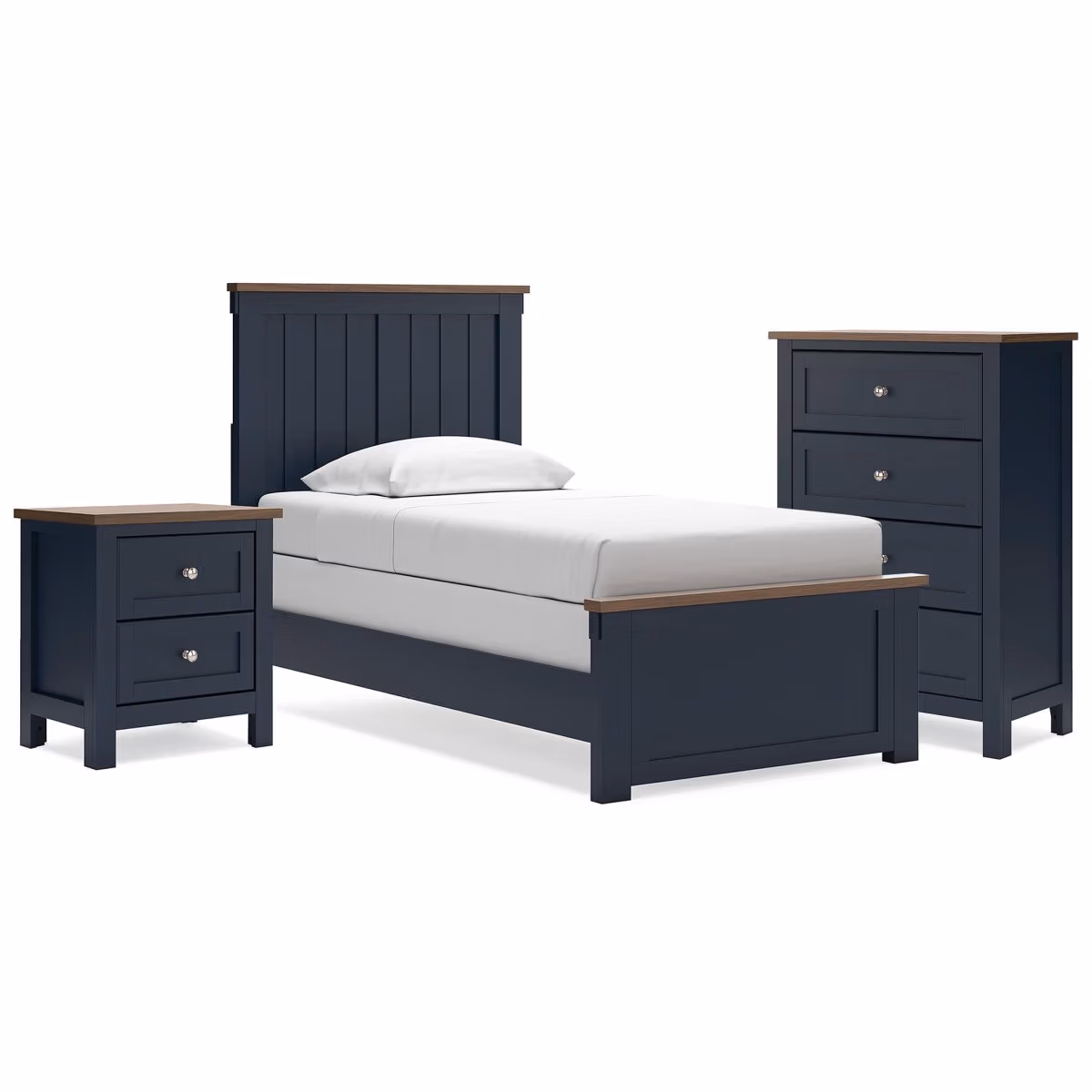 Landocken Twin Panel Bed, Chest and Nightstand - Image 2