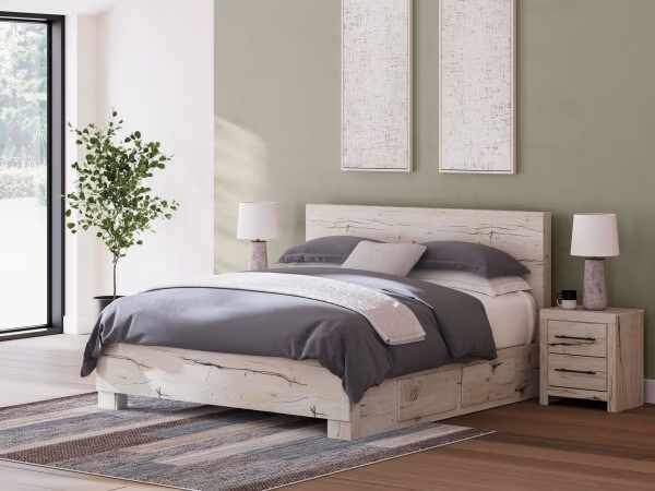 Lawroy King Panel Bed with Storage - Image 2