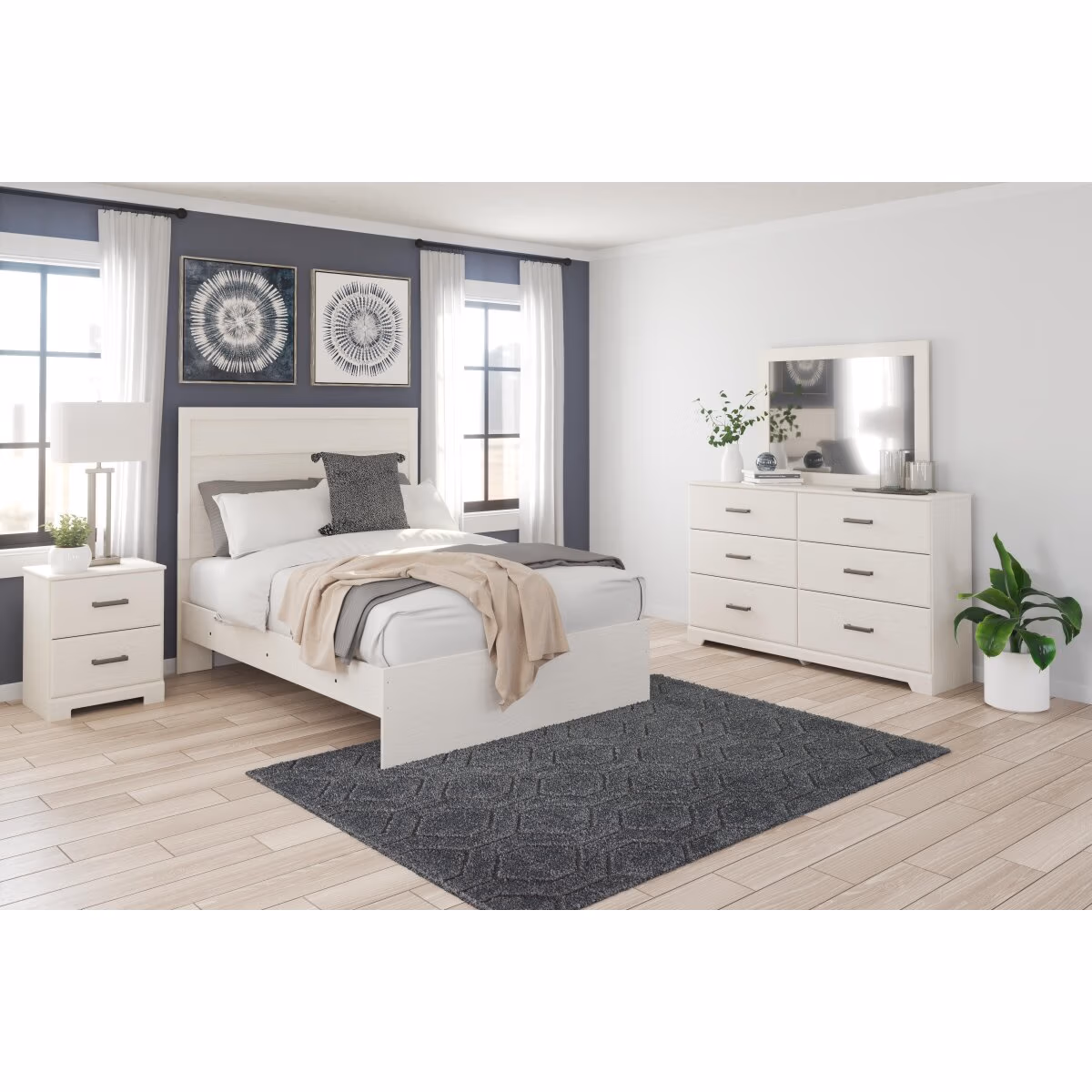 Stelsie Full Panel Bed, Dresser, Mirror and Nightstand - Image 2