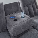 Observation Power Reclining Sofa with Drop Down Table - Image 9