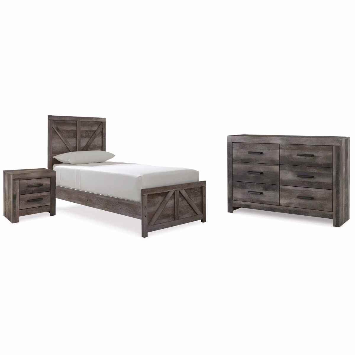 Wynnlow Twin Panel Bed, Dresser and Nightstand - Image 2