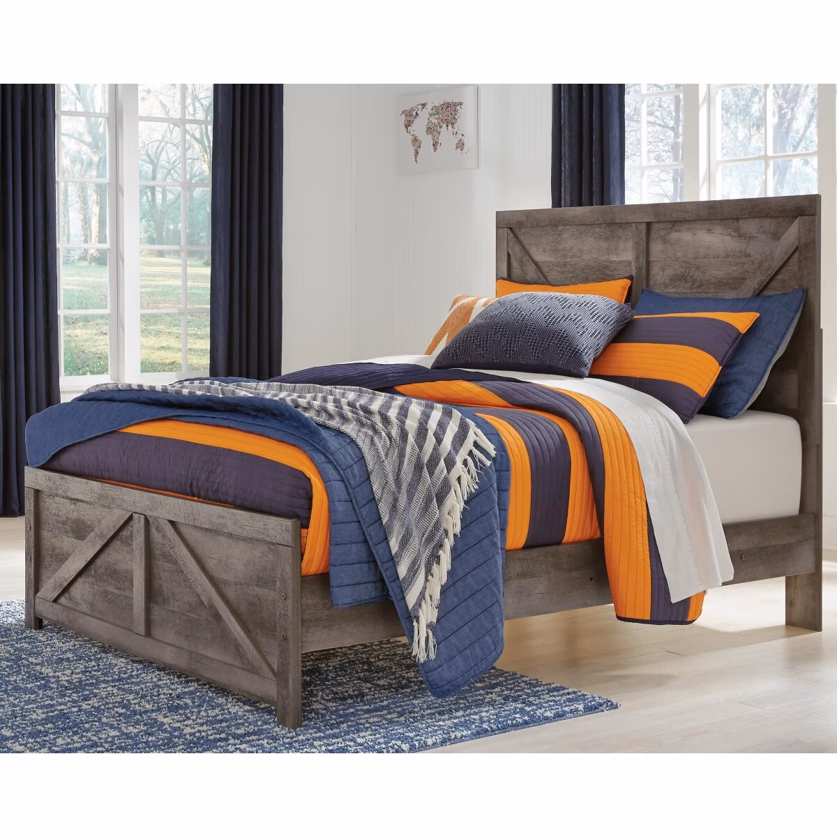 Wynnlow Full Crossbuck Panel Bed - Image 3