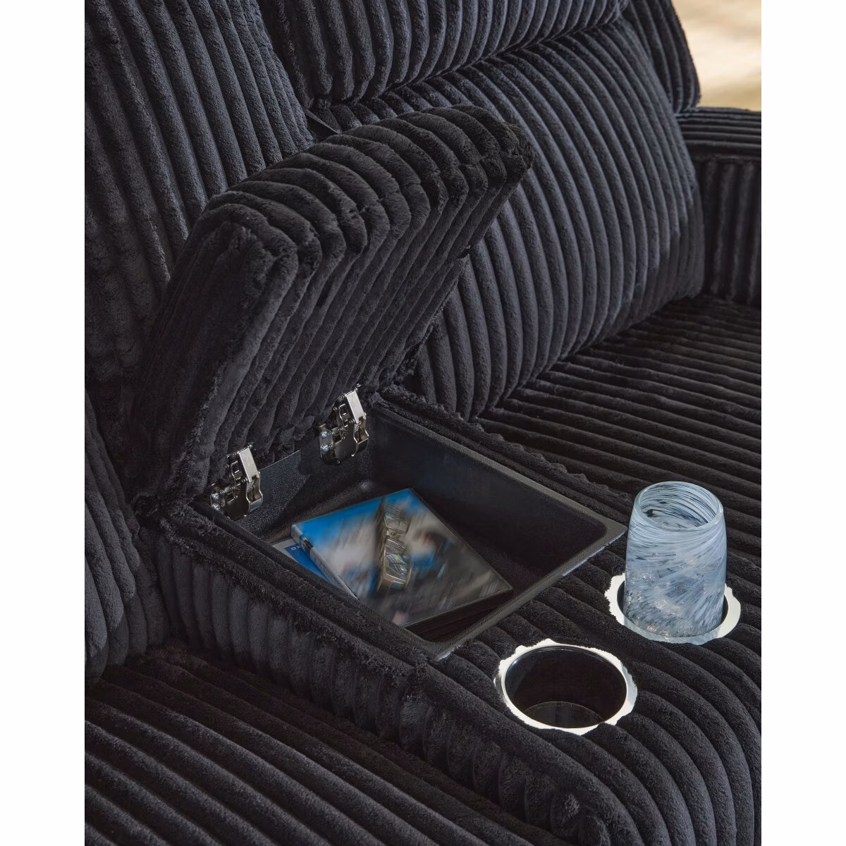 Belvarrow Power Reclining Loveseat with Console - Image 7
