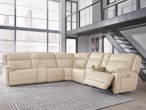 Double Deal 7-Piece Reclining Sectional with 2 Consoles - Image 3