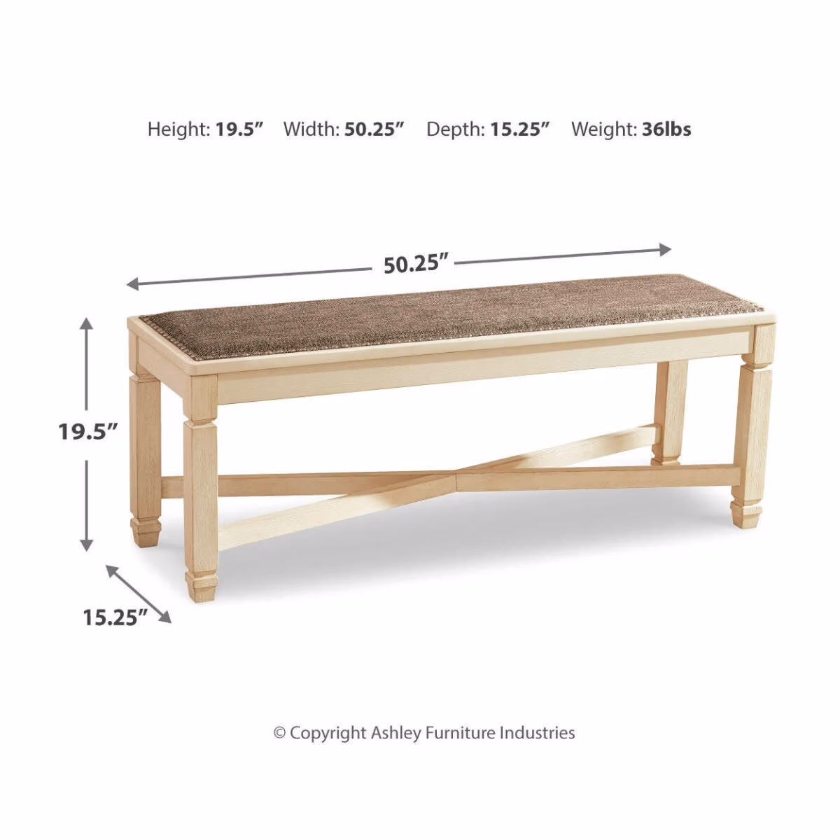 Bolanburg Dining Table, 6 Chairs, and Bench - Image 14