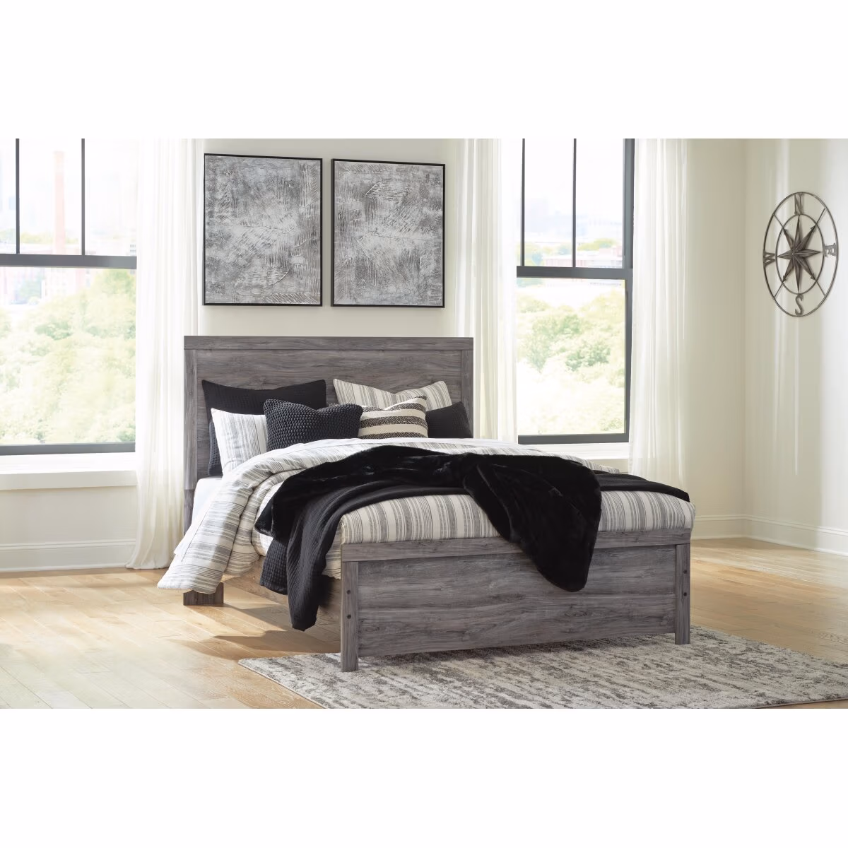 Bronyan Queen Panel Bed, Dresser, Mirror, Chest and 2 Nightstands - Image 21