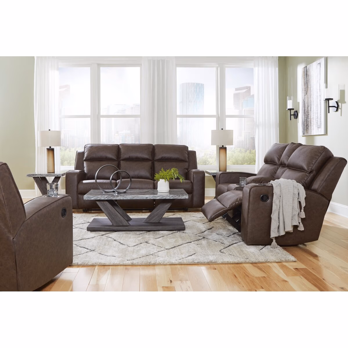 Lavenhorne Reclining Sofa, Loveseat and Recliner - Image 2
