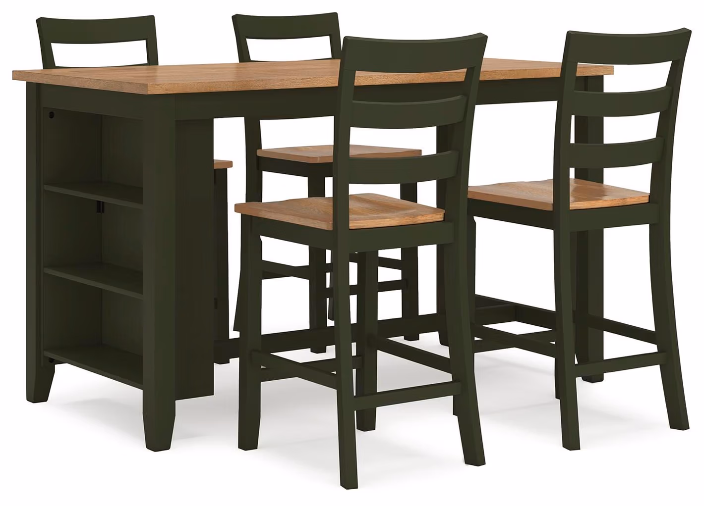 82d87f26f91c8212d33ec66347721716 Gesthaven Counter Height Dining Table and 4 Barstools - Image 1