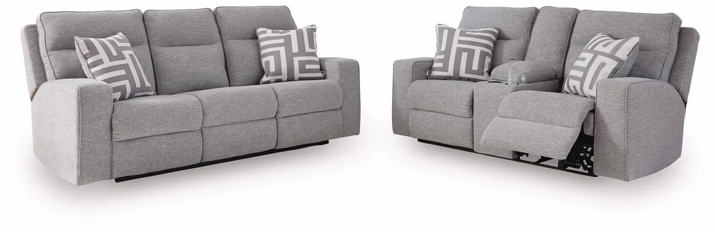 Biscoe Power Reclining Sofa and Loveseat