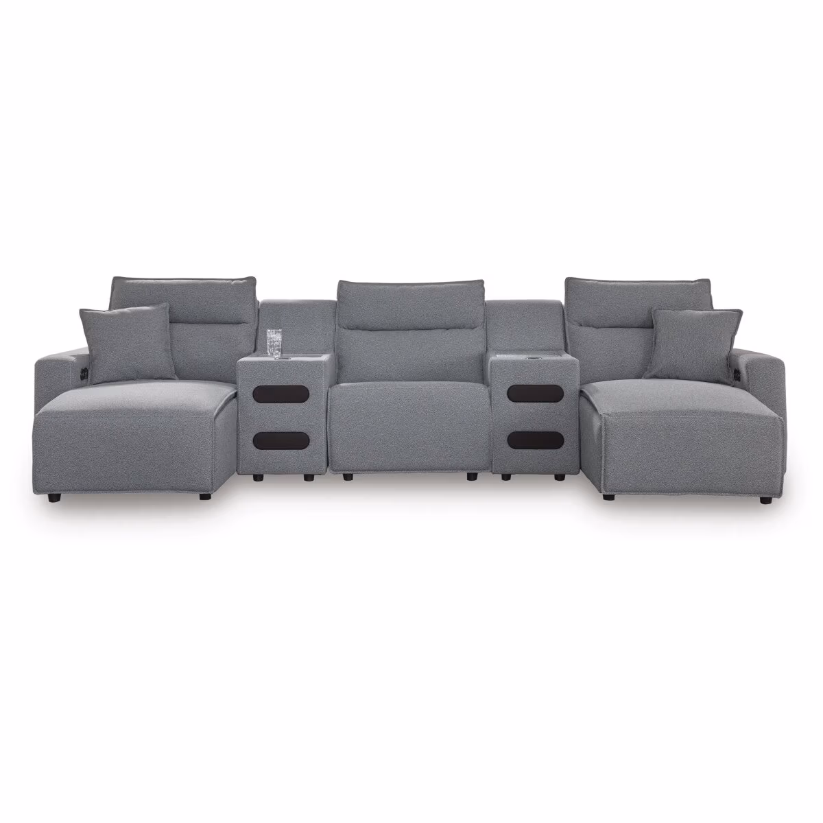 Modmax II 5-Piece Power Reclining Sectional with Chaise and Audio Consoles - Image 2