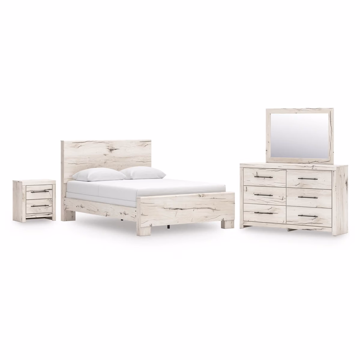 Lawroy Queen Panel Bed, Dresser, Mirror and Nightstand - Image 2