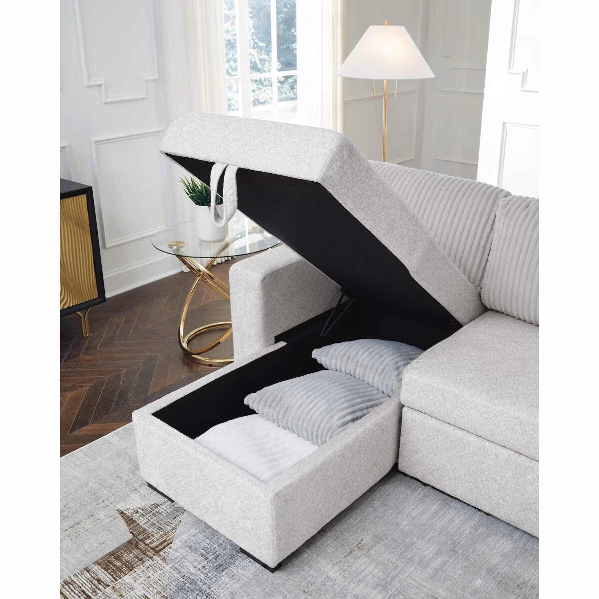 Wohlen 2-Piece Sectional with Pop Up Sleeper and Chaise - Image 21
