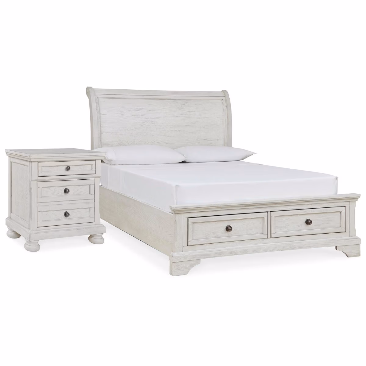 Robbinsdale Full Storage Bed and Nightstand - Image 2