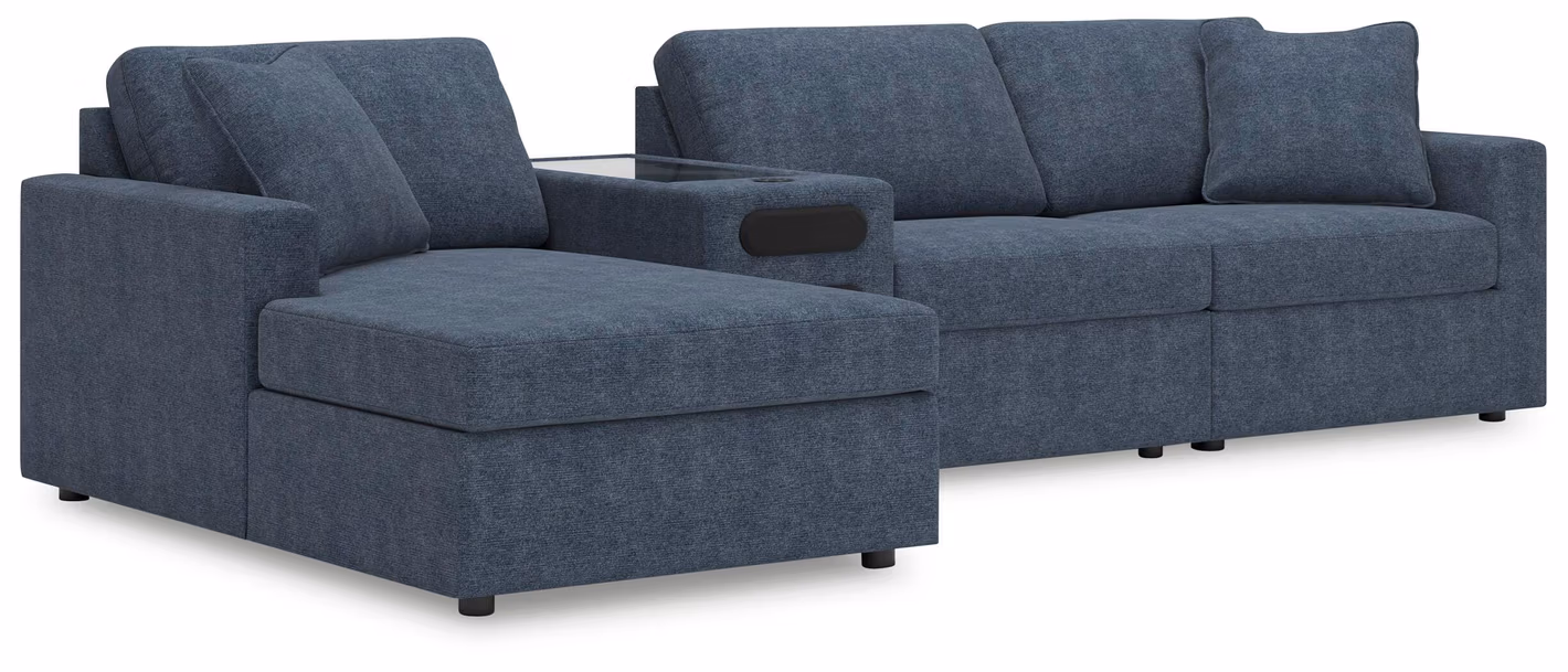 851aff72587b425df0332d9194bae8e5 Modmax 4-Piece Sectional with Chaise - Image 1