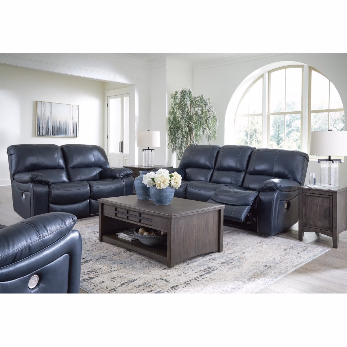 Leesworth Power Reclining Sofa, Loveseat and Recliner - Image 2