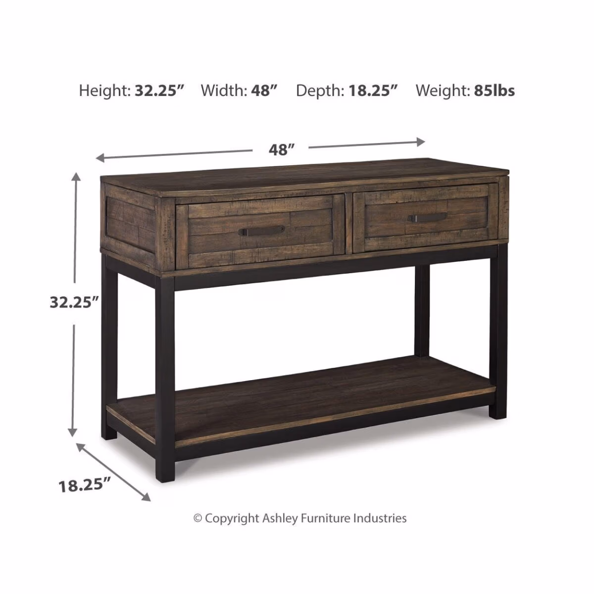 Johurst Sofa/Console Table - Image 5