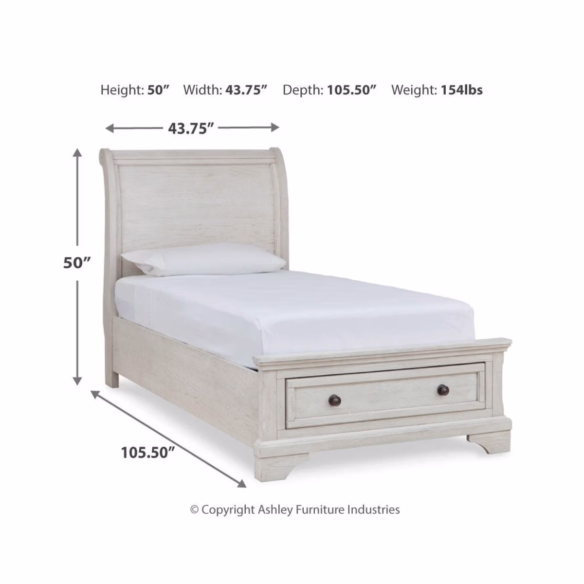 Robbinsdale Twin Storage Bed, Dresser, Mirror and Nightstand - Image 13
