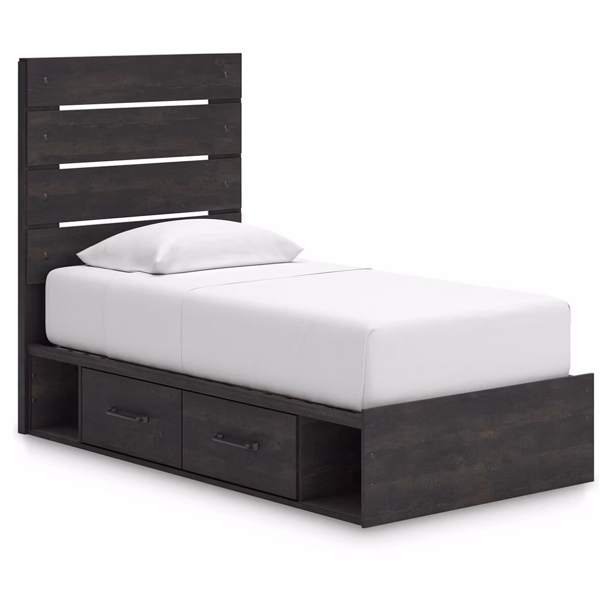 Hollivern Twin Panel Bed with Storage - Image 2