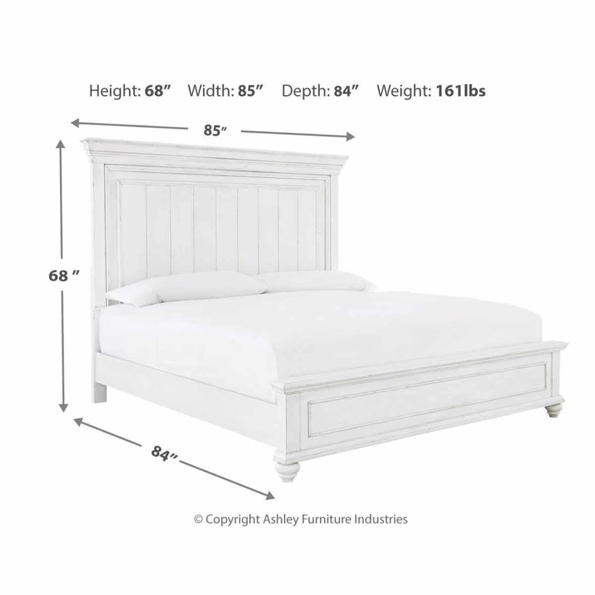 Kanwyn King Panel Bed, Dresser and Mirror - Image 7