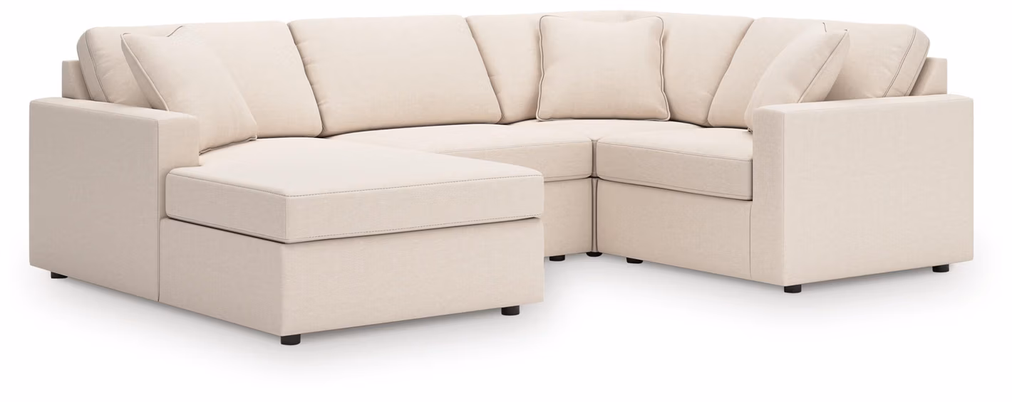 894fbb192d402505752cfb359d55f730 Modmax 4-Piece Sectional with Chaise - Image 1