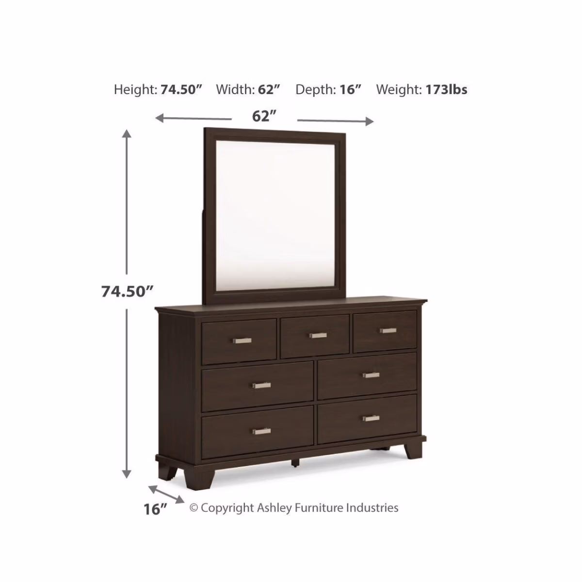 Covetown Queen Panel Bed, Dresser, Mirror and Nightstand - Image 13