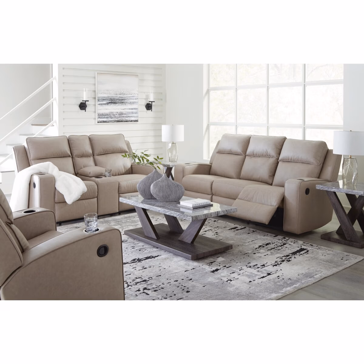 Lavenhorne Reclining Sofa, Loveseat and Recliner - Image 2