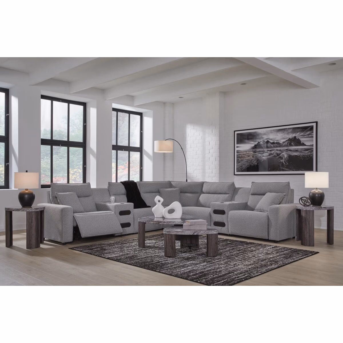 Modmax II 7-Piece Power Reclining Sectional with Audio Consoles - Image 4