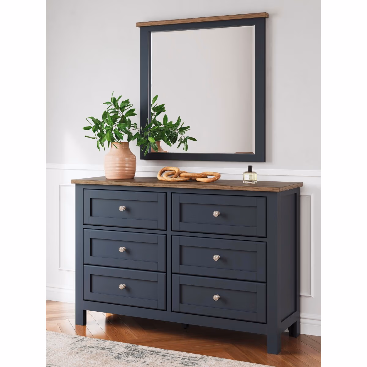 Landocken Full Panel Headboard, Dresser and Mirror - Image 10