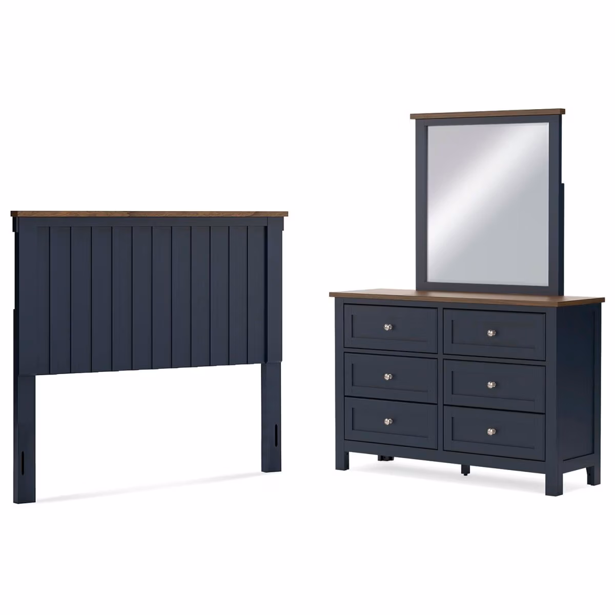 Landocken Full Panel Headboard, Dresser and Mirror - Image 2