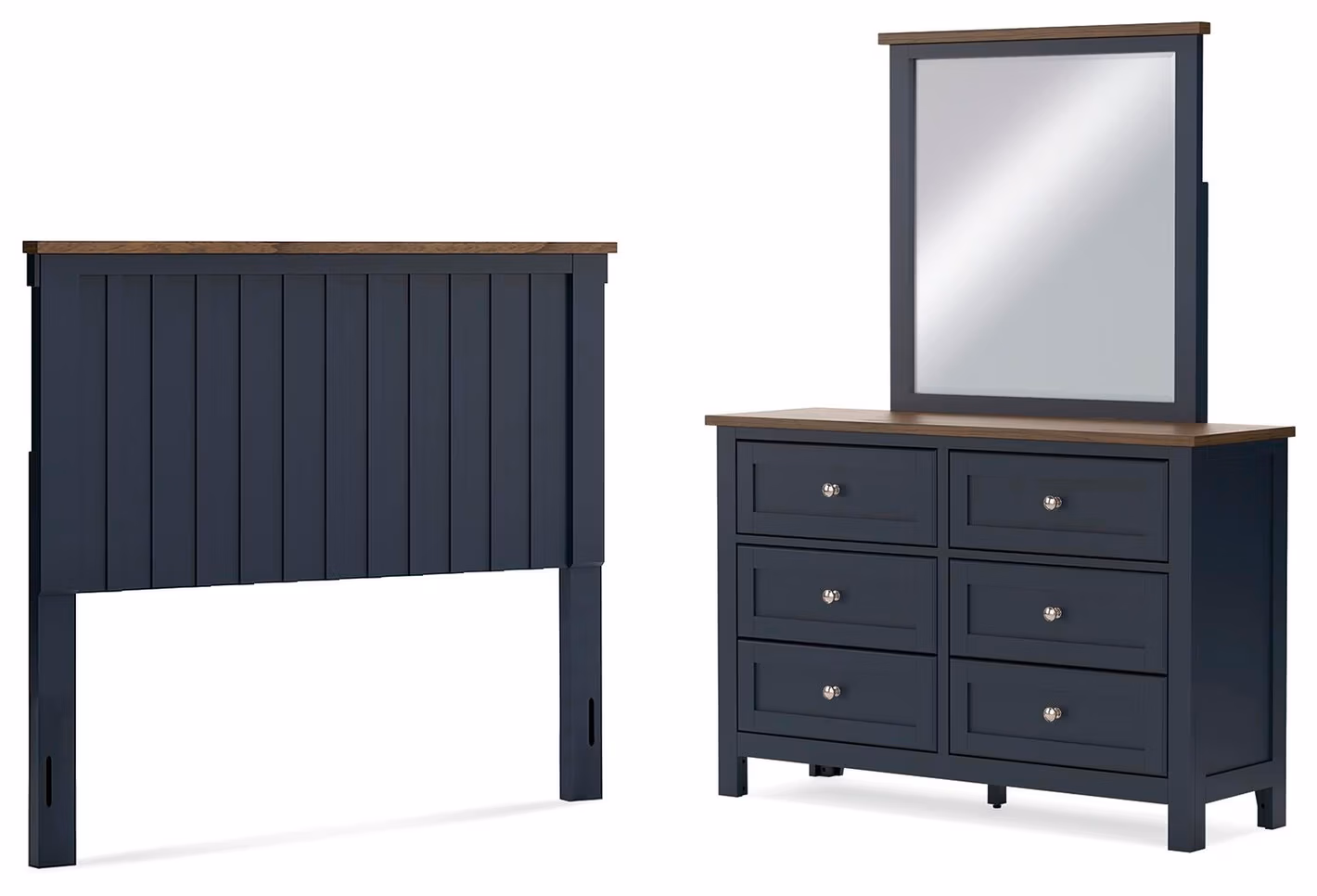 8e5aac556e6af64d3ffebc7b702d1a0f Landocken Full Panel Headboard, Dresser and Mirror - Image 1