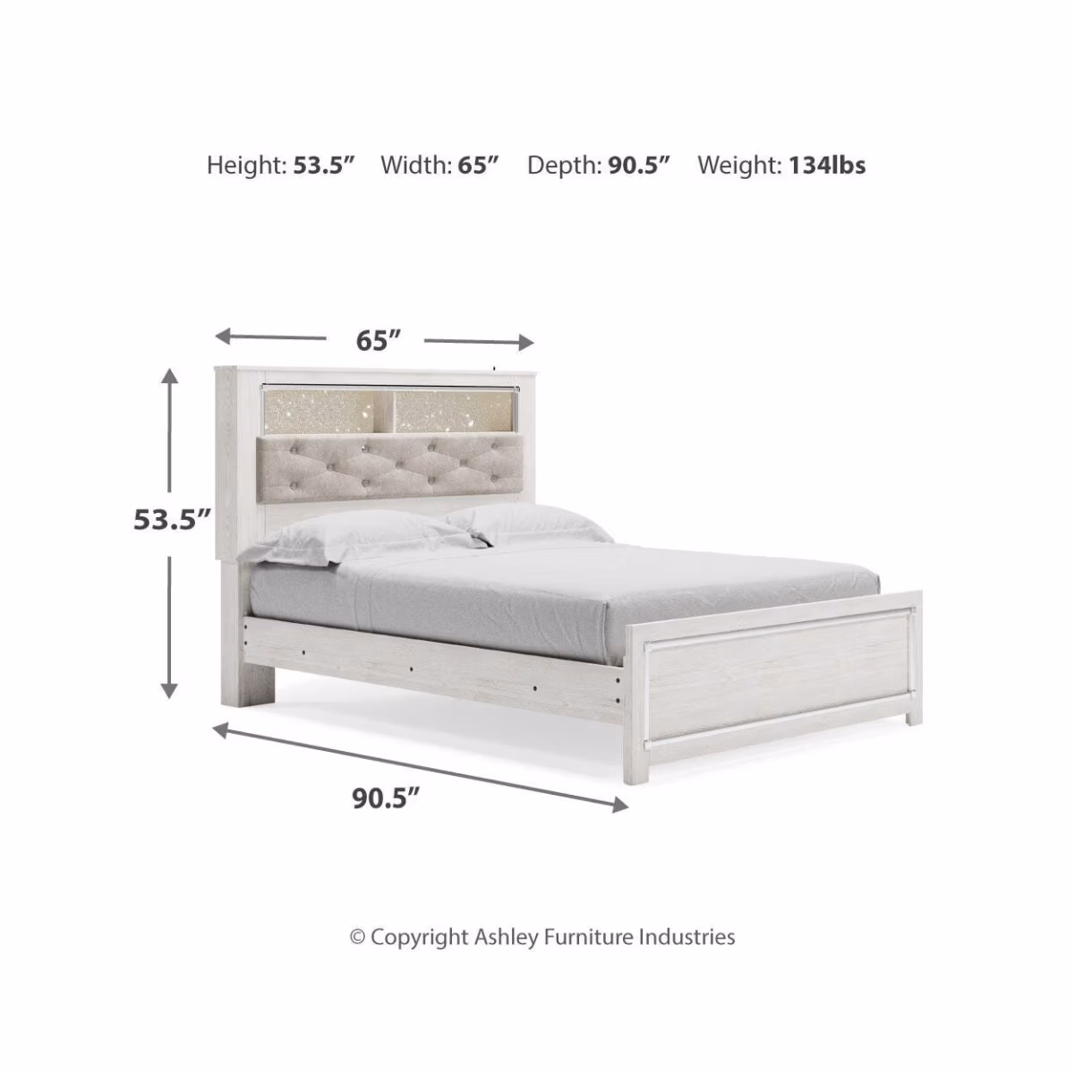 Altyra Queen Panel Bookcase Bed - Image 10