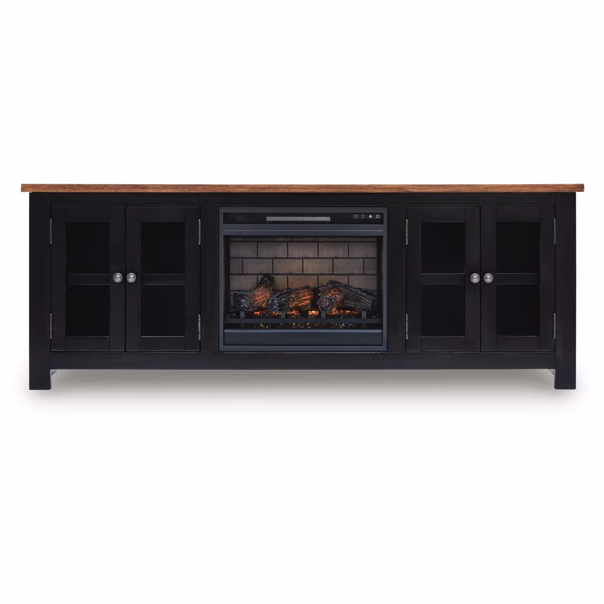 Wildenauer 76" TV Stand with Electric Fireplace - Image 2