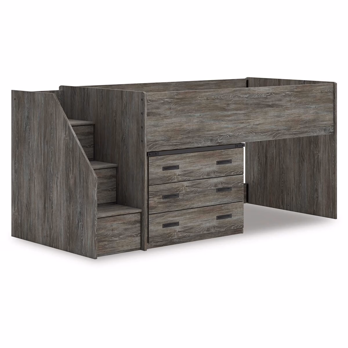 Frandern Twin Loft Bed with Drawer Storage - Image 3