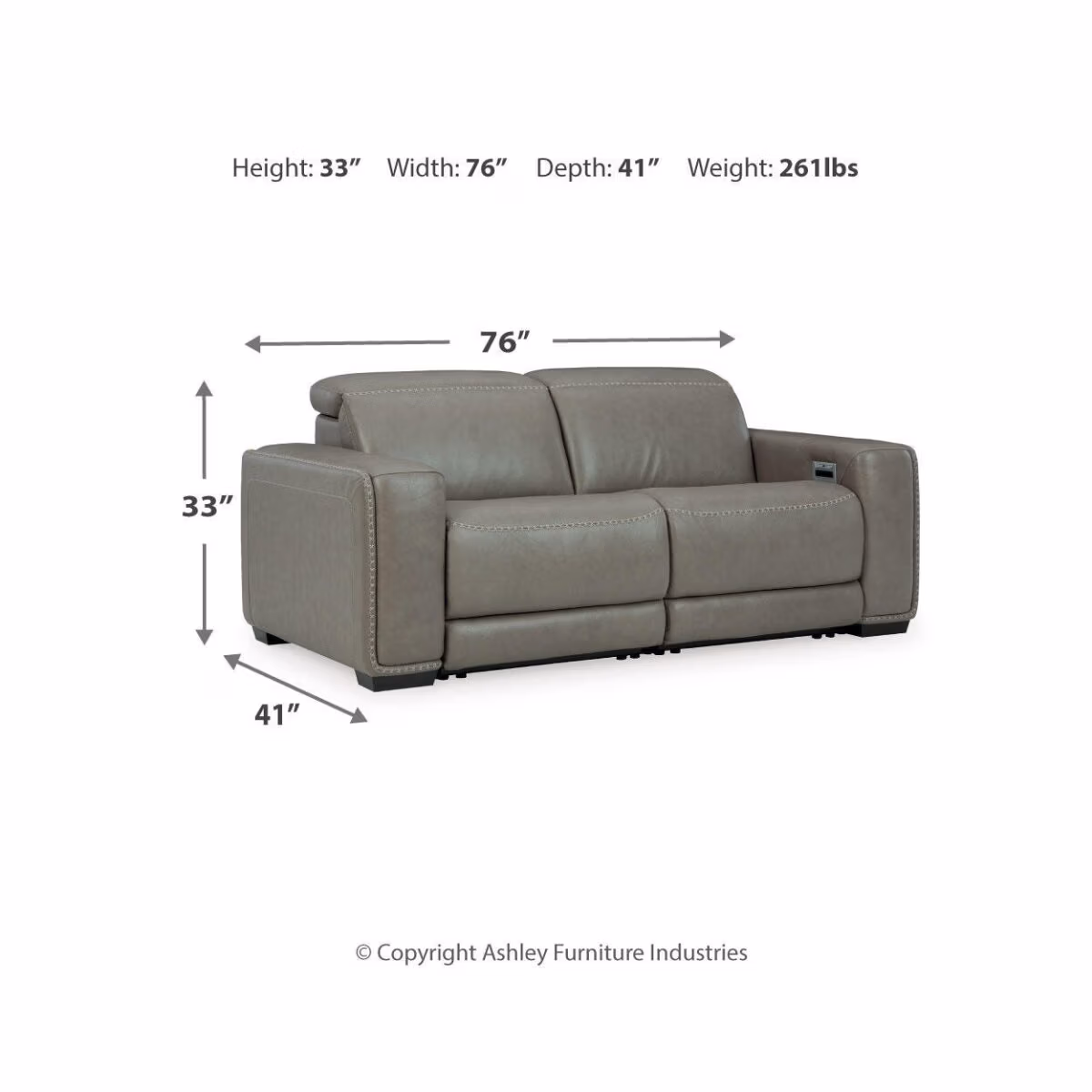 Correze 2-Piece Power Reclining Sectional - Image 7