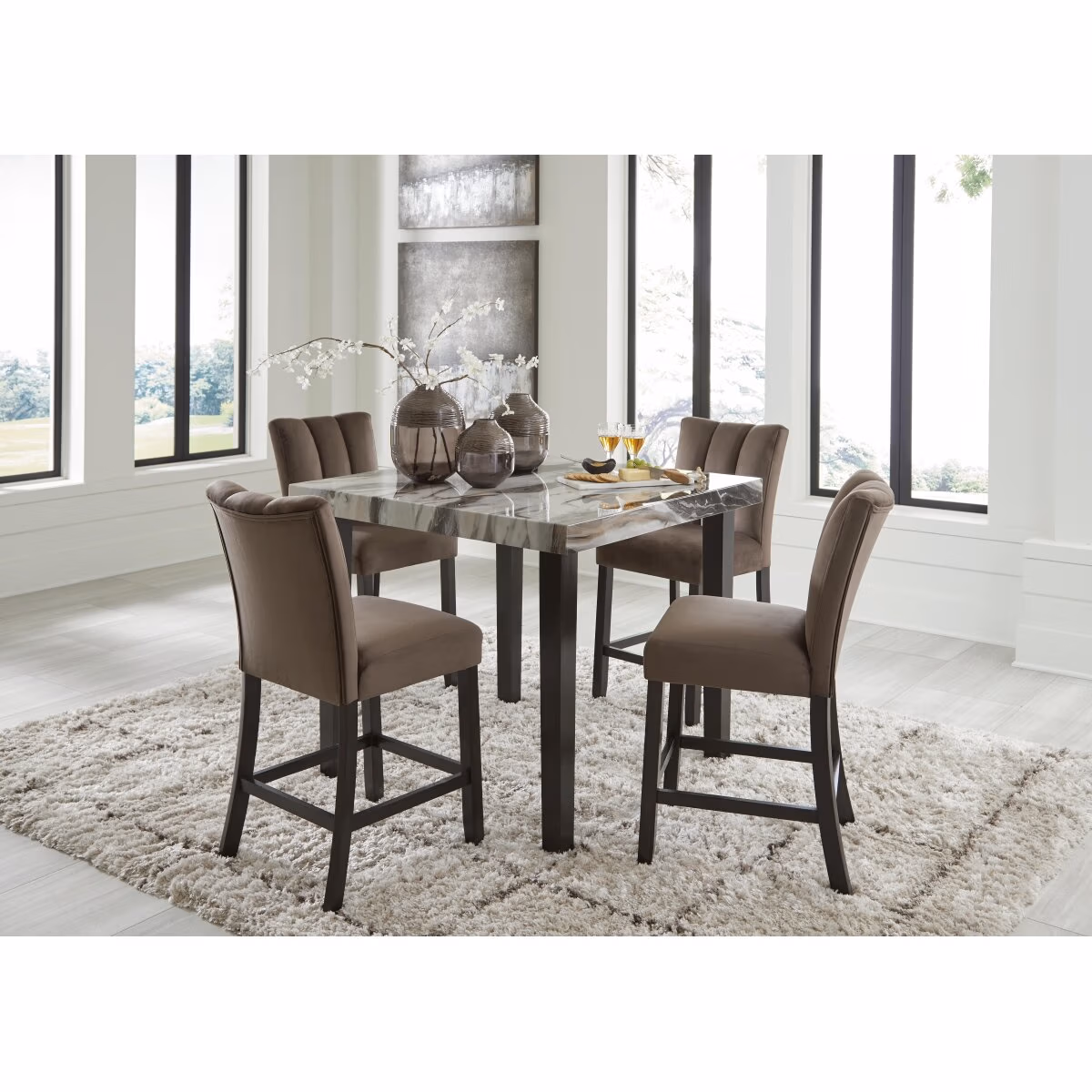 Jeshina Counter Height Dining Table and 4 Barstools - Image 3