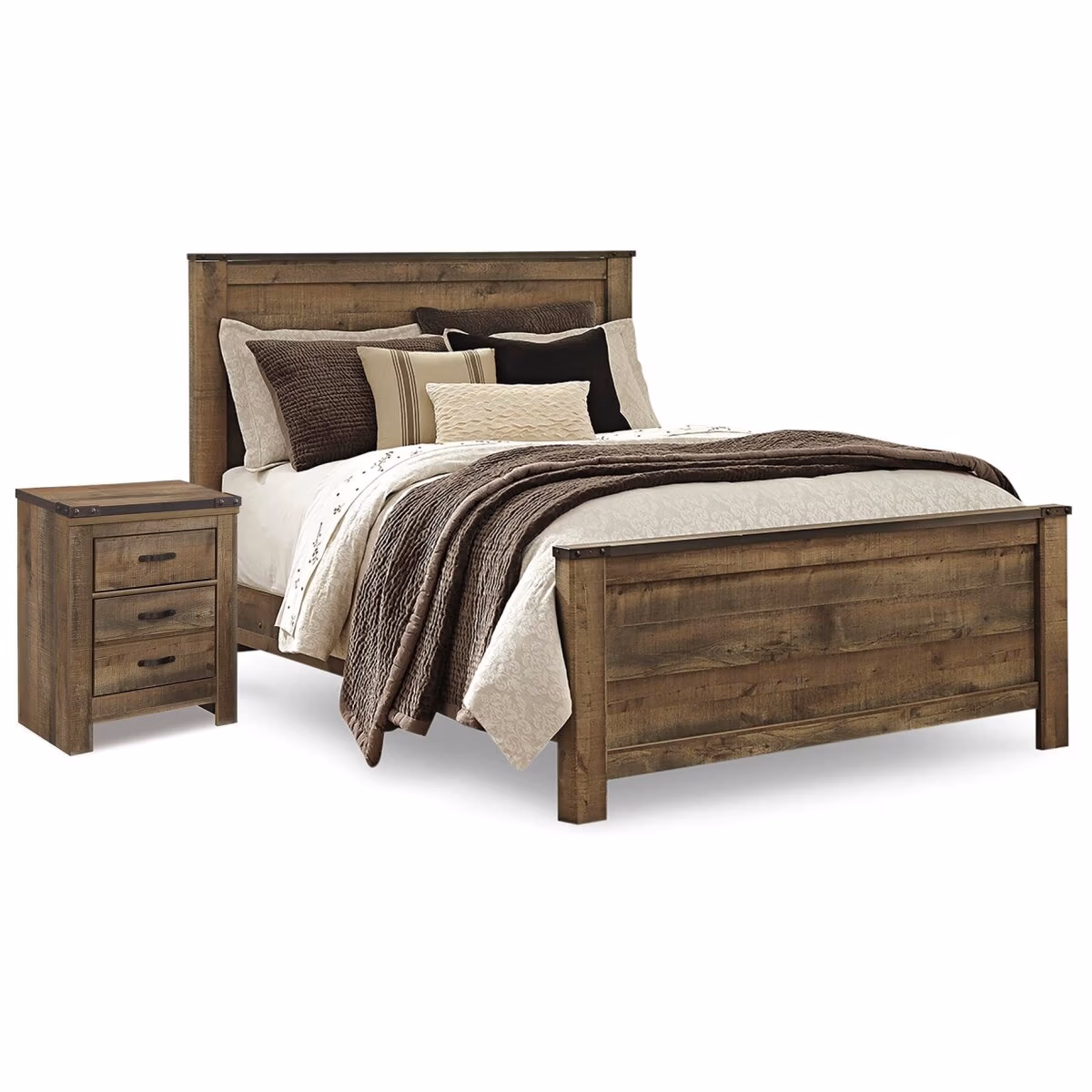 Trinell Queen Panel Bed and Nightstand - Image 2