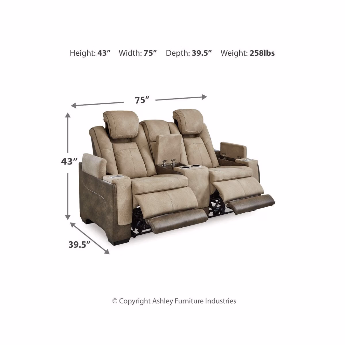 Next-Gen Durapella Power Reclining Loveseat and Power Recliner - Image 12