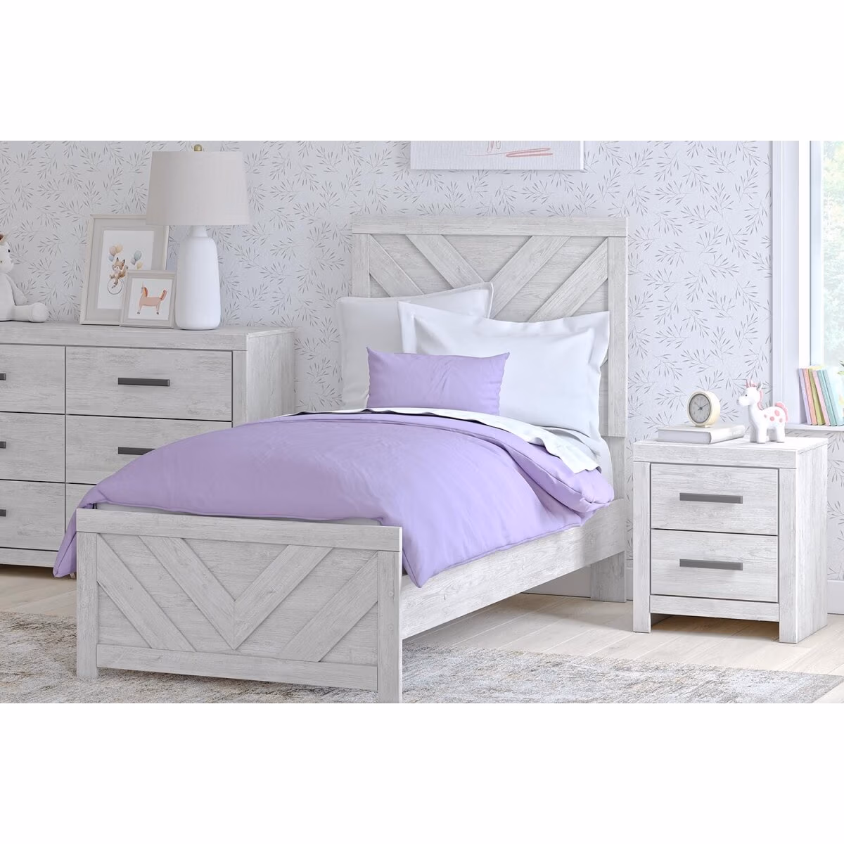 Cayboni Twin Panel Bed, Dresser and Chest - Image 30