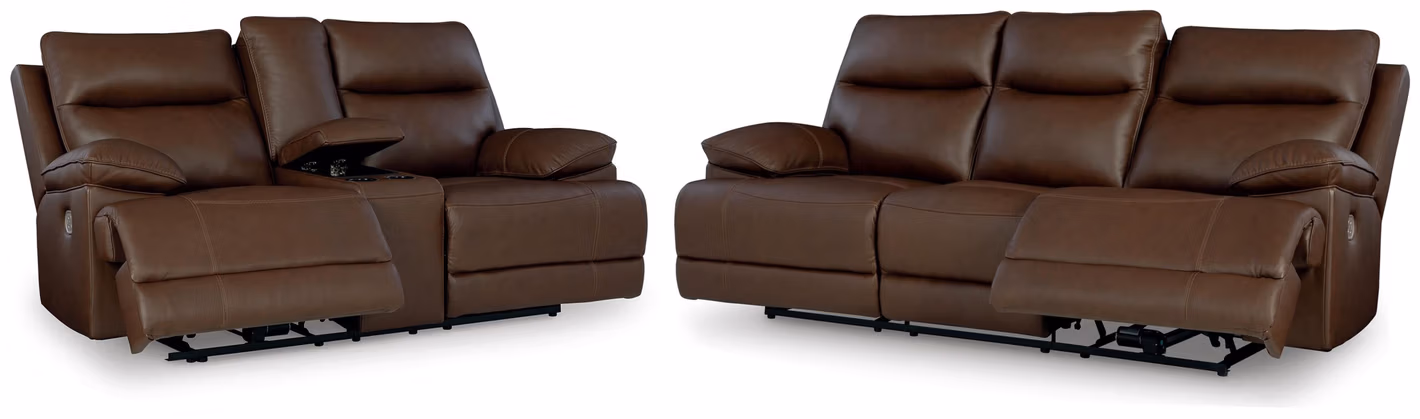 915cd86504ef3516e17be1630ed6214a VonRyan Power Reclining Sofa and Loveseat - Image 1