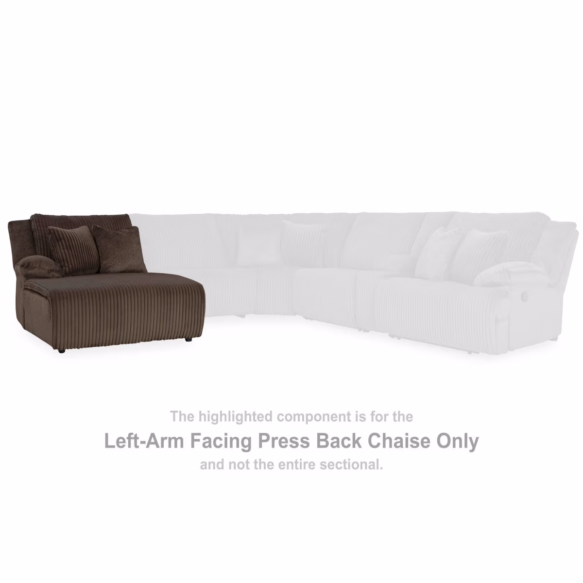 Top Tier Left-Arm Facing Press Back Chaise - Image 3