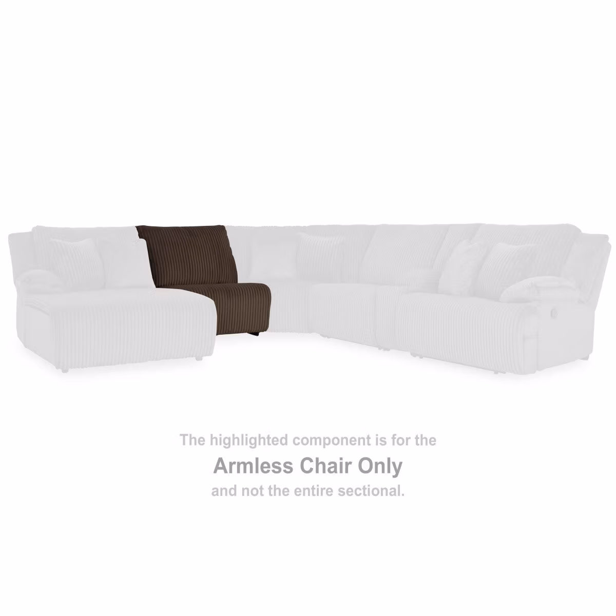 Top Tier Armless Chair - Image 3
