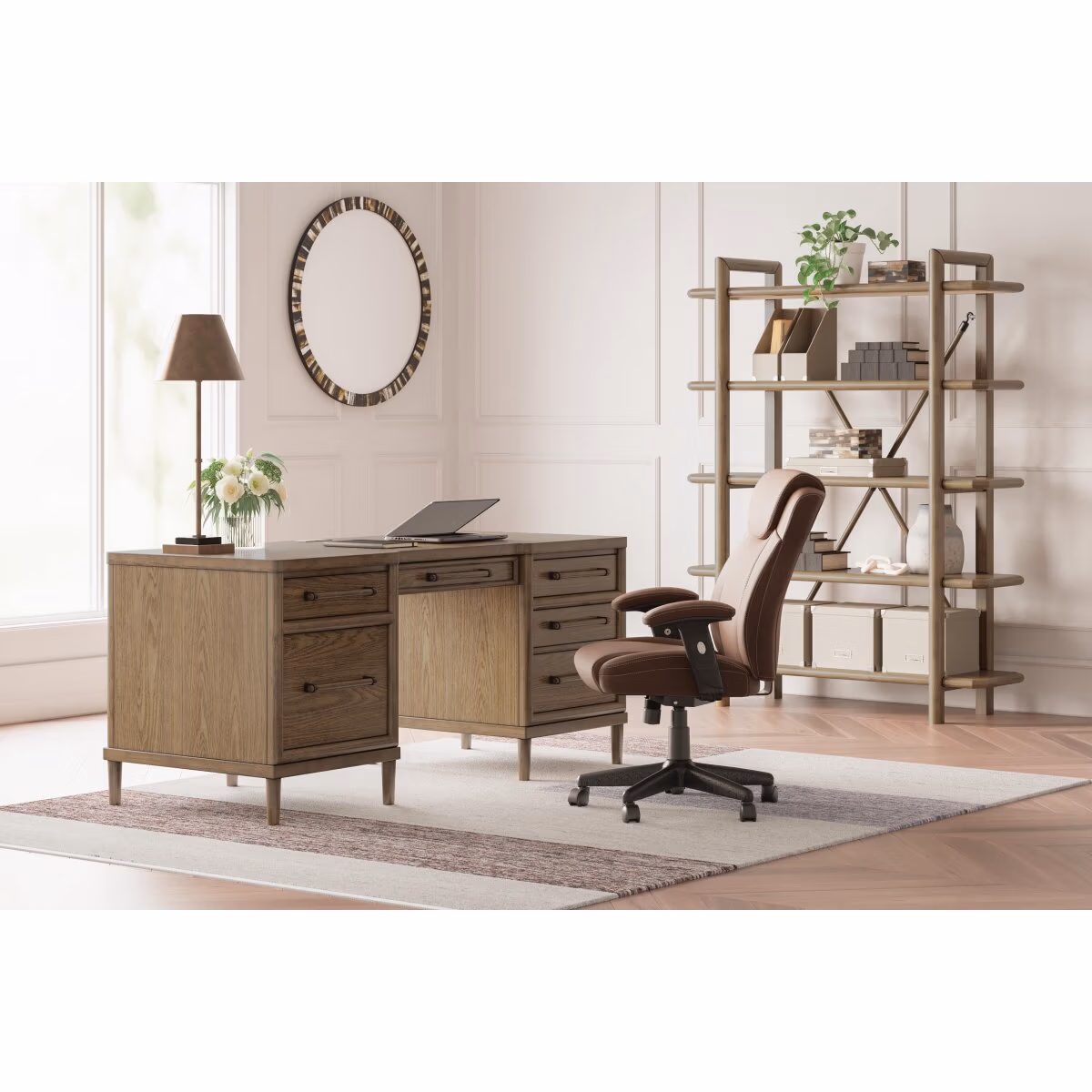 Roanhowe 68" Home Office Desk - Image 12