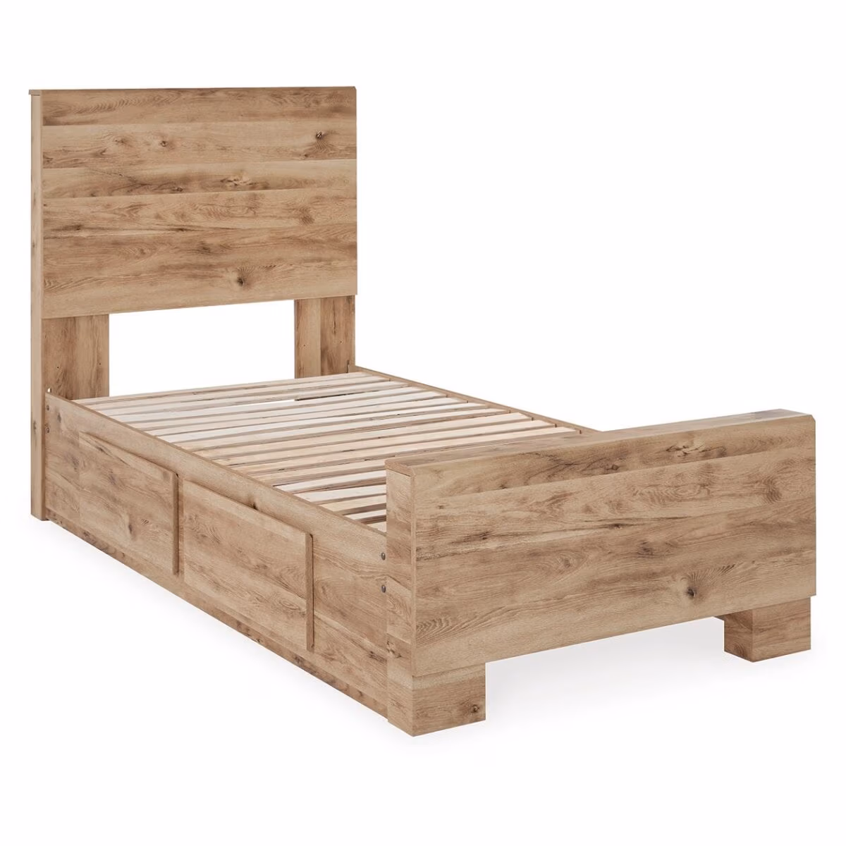Hyanna Twin Panel Bed with 2 Side Storage - Image 4