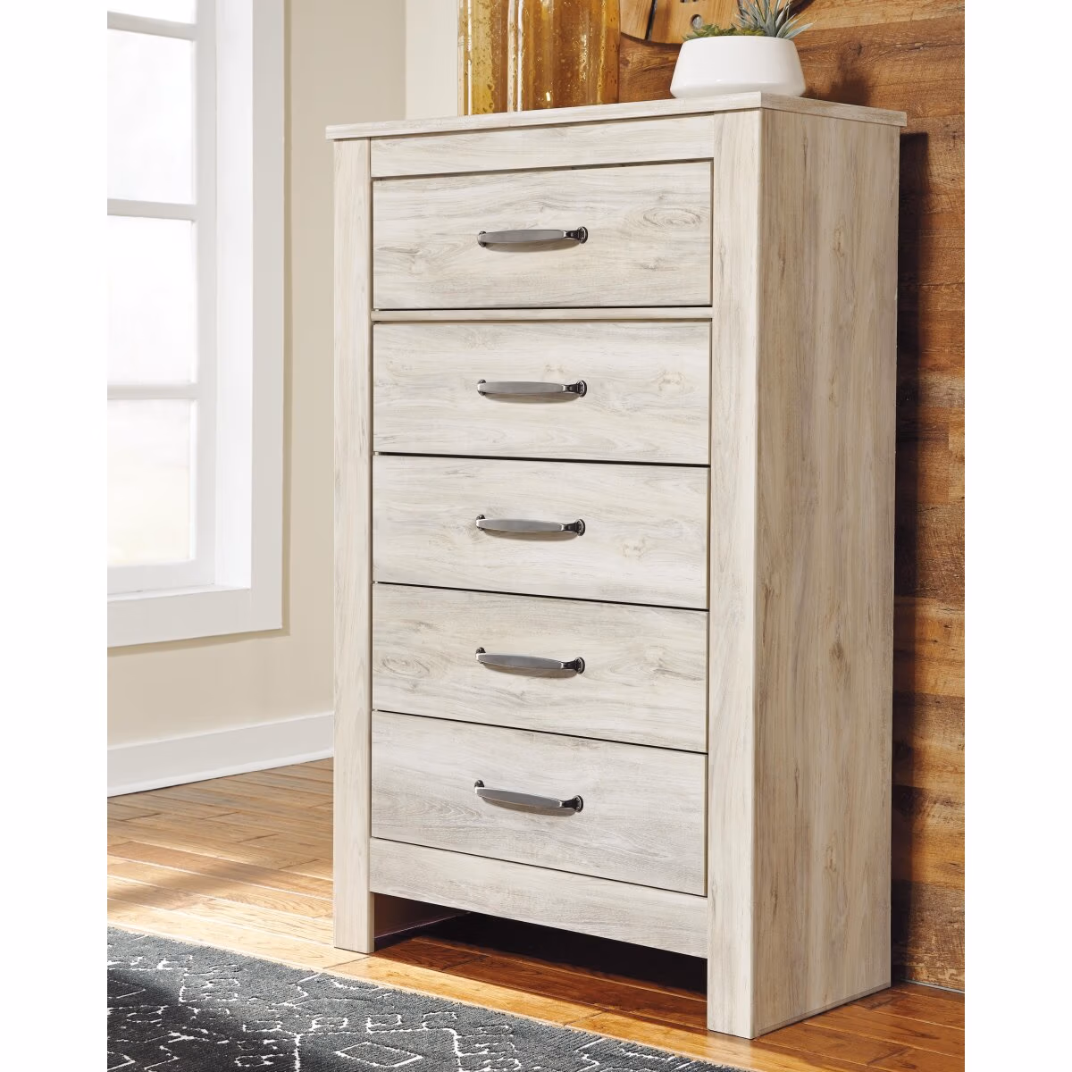 Bellaby King Panel Bed, Dresser, Mirror, Chest and 2 Nightstands - Image 15