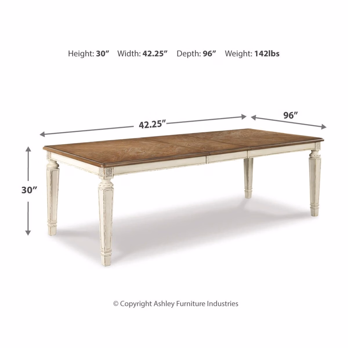 Realyn Dining Table and 4 Chairs - Image 10