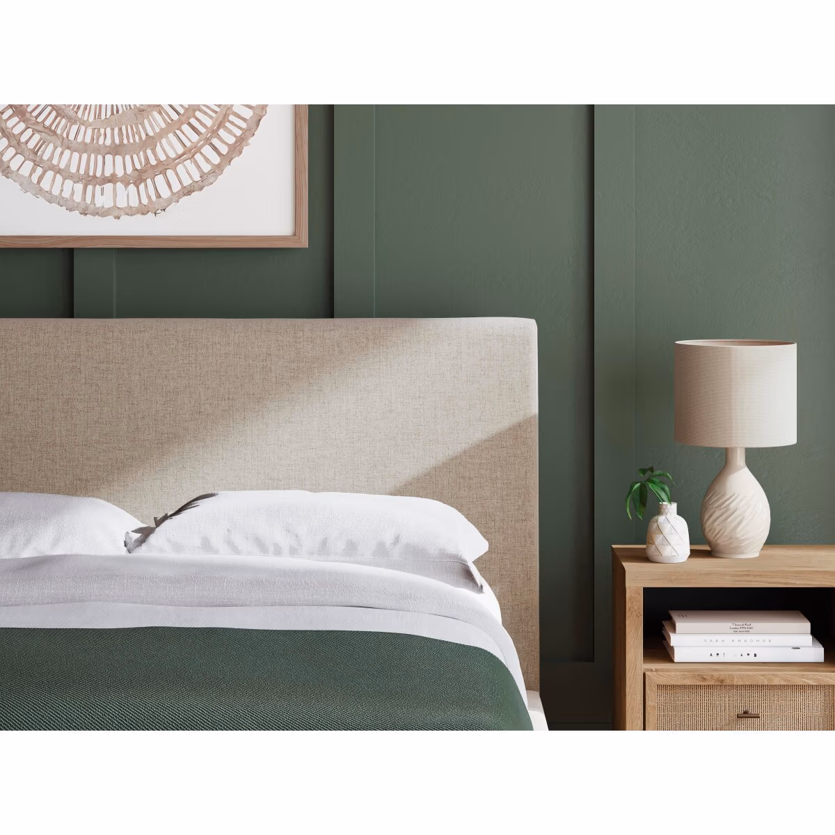 Cielden Queen Upholstered Bed with Roll Slats - Image 10